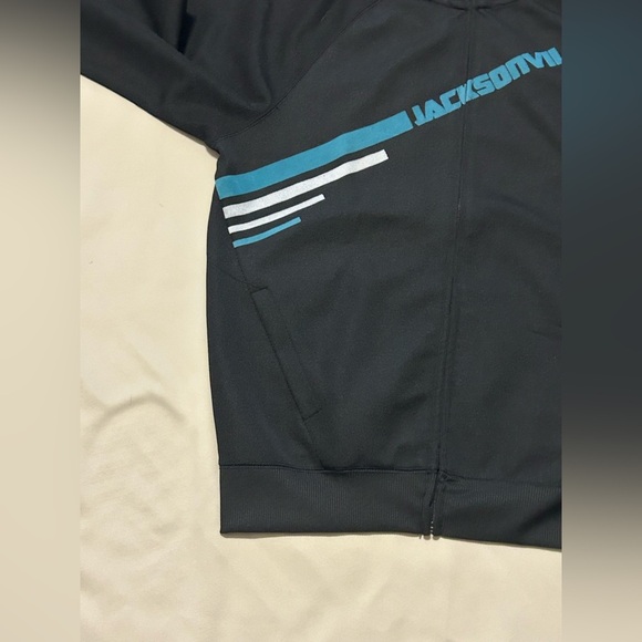 Vintage NFL Proline Jacksonville Jaguars Ribbed Zipper Jacket - L - Picture 5 of 14